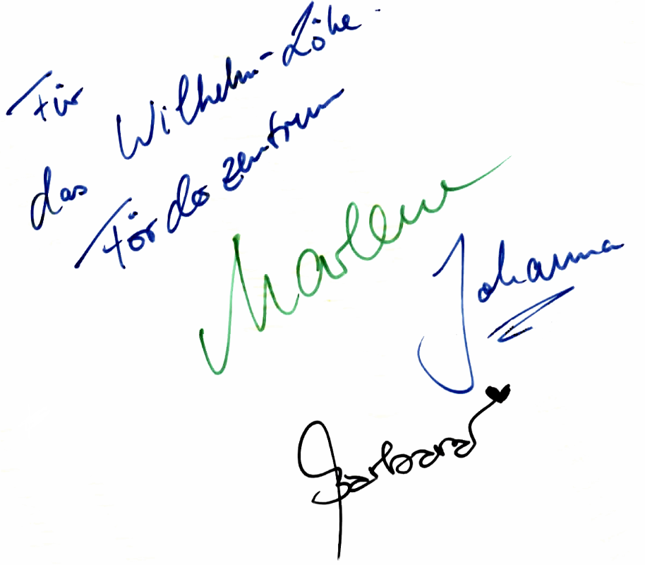 WLF k1 Autogramm
