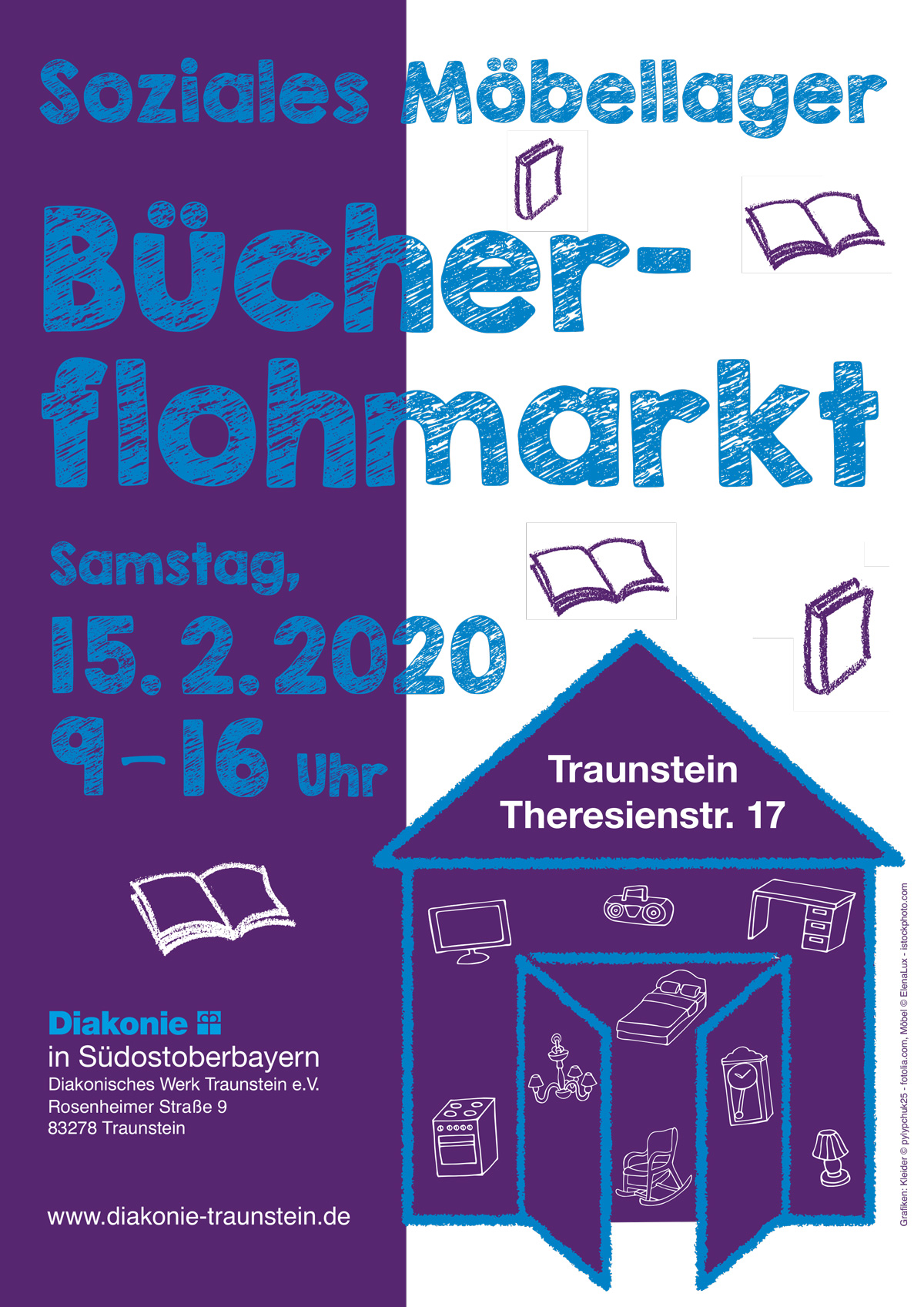 Bücherflohmarkt Möbellager