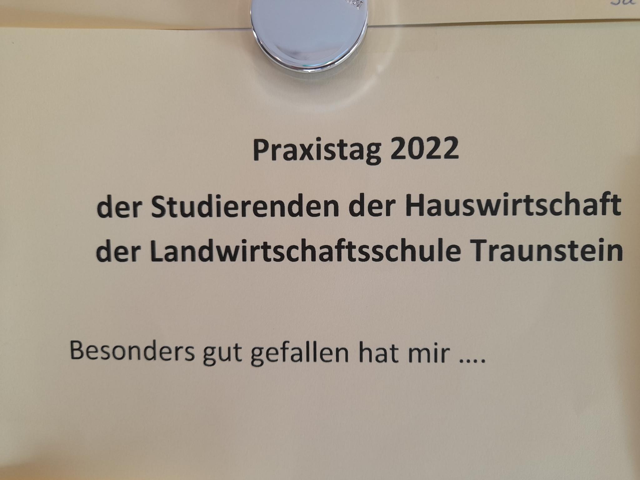 Praxistag Hauswirtschaft