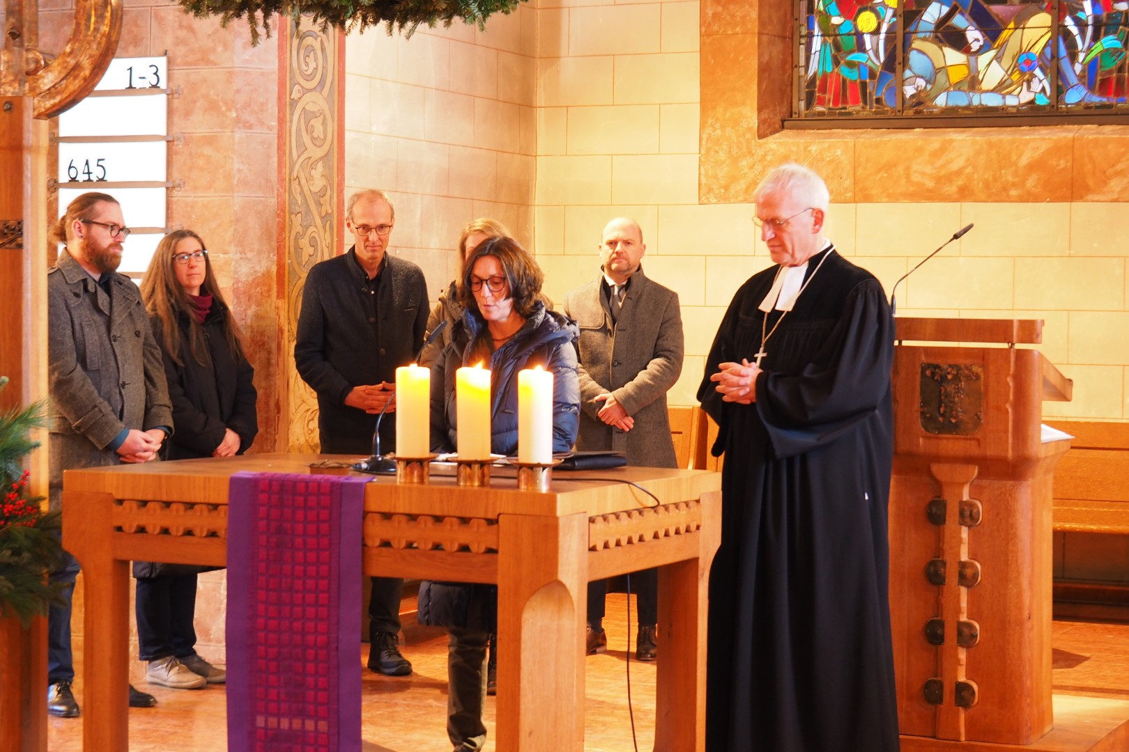 Vorstand und Leitungskräfte sprachen die Fürbitten.