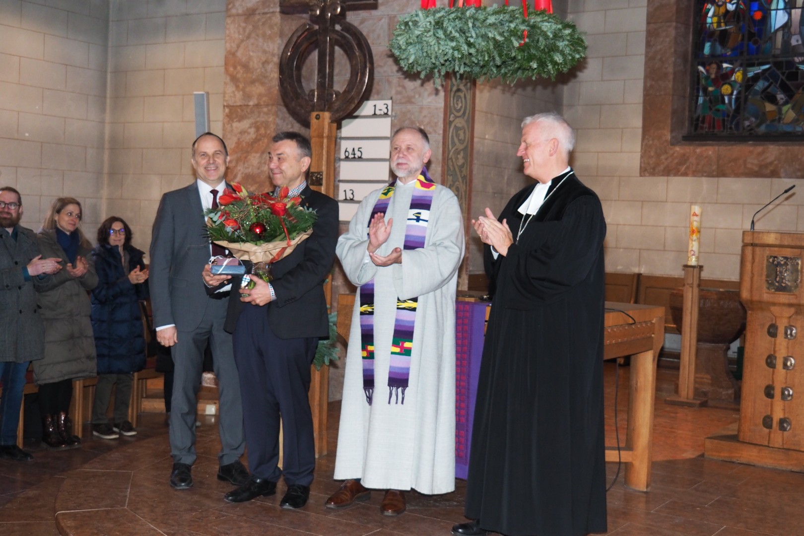 Applaus und Anerkennung für Robert Münderlein.