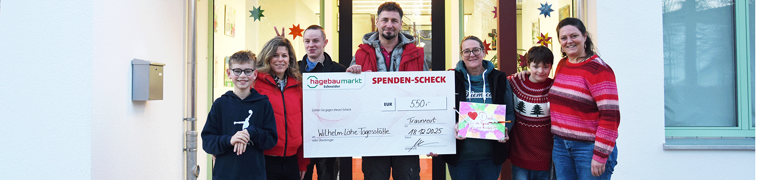 Spende für die Wilhelm-Löhe-Tagesstätte Traunreut