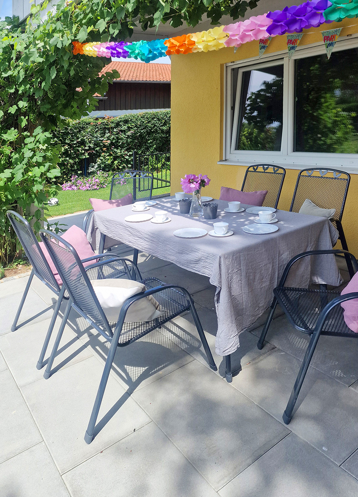 Sehr einladend sieht die neue Terrasse vom „Haus Elisabeth“ aus.