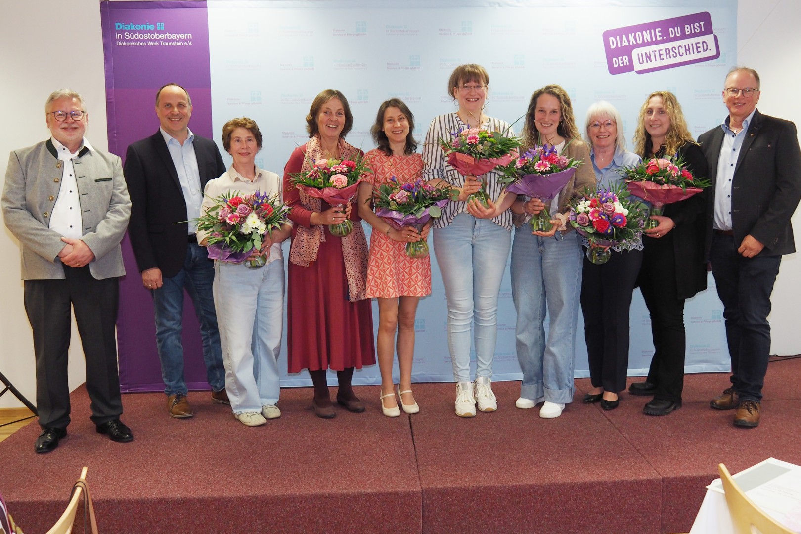 Ehrung von langjährigen hauptamtlichen Mitarbeitenden