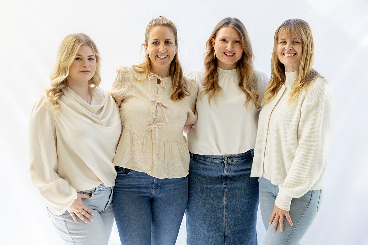 Mondgruppe: Von Links nach rechts: Denise Scharbert, Christine Onayli, Melina Maier, Lea Zenz